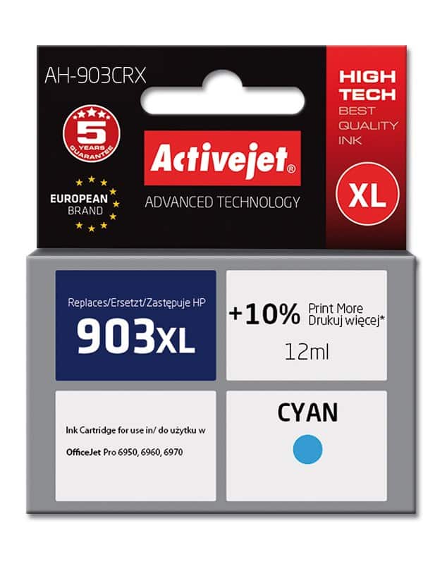 Activejet AH-903CRX Tusz, 12 ml, niebieski — zdjęcie 1 z 2