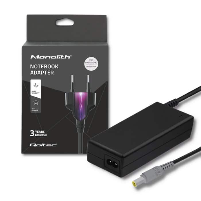 Zasilacz Qoltec 90W do notebooków IBM, Lenovo — zdjęcie 1 z 8