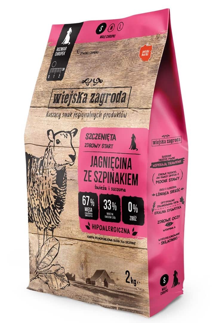 WIEJSKA ZAGRODA jagnięcina ze szpinakiem 2 kg