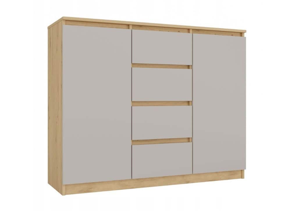 KOMODA 2 DRZWI 4 SZUFLADY ARTISAN/KASZMIR KOMPLET — zdjęcie 1 z 8