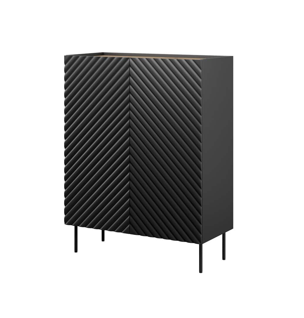 Regał 2D2SZ ONDA 98x45x127 czarny — zdjęcie 1 z 4