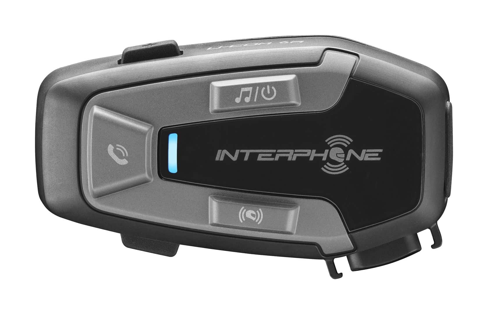 Interkom motocyklowy INTERPHONE U-COM 6R, komplet na 1 kask — zdjęcie 1 z 7