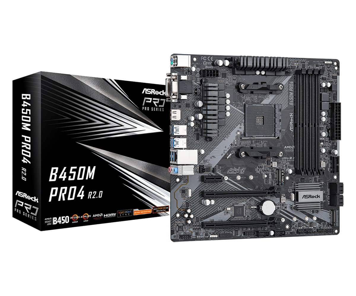 Płyta główna Asrock B450M PRO4 R2.0 — zdjęcie 1 z 5