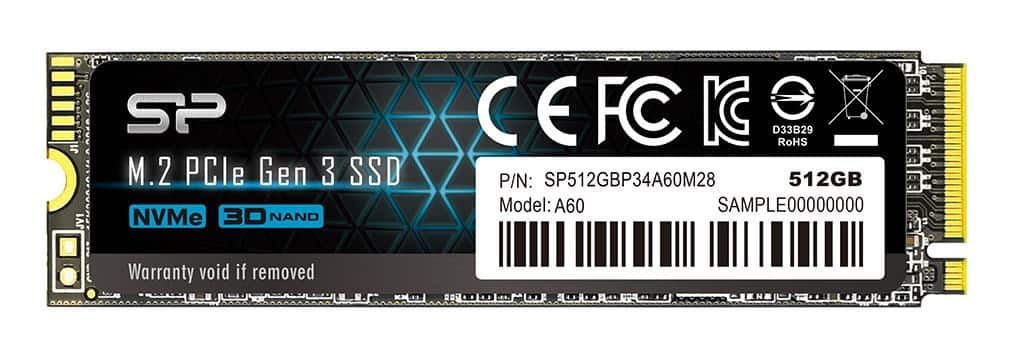Dysk SSD Silicon Power A60 512GB M.2 PCIe NVMe