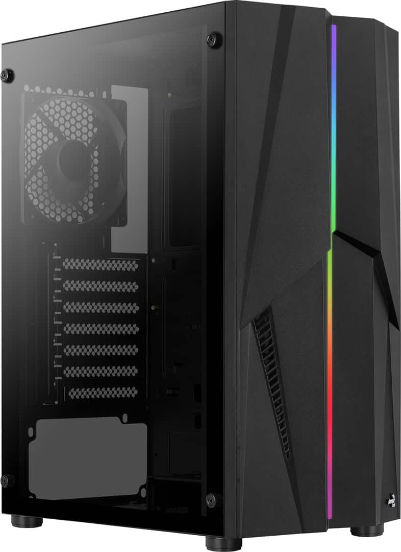 Obudowa AEROCOOL PGS MECHA-G-BK-v1 RGB czarna — zdjęcie 1 z 8