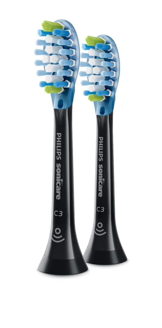 Główka szczoteczki PHILIPS HX9042/88 Sonicare, 2 szt., czarne, średnia sztywność — zdjęcie 1 z 3