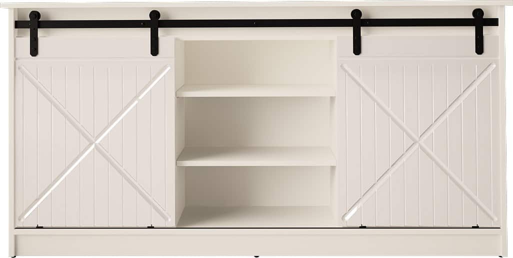 Komoda GRANERO 160x80x35 biały/biały połysk — zdjęcie 1 z 7