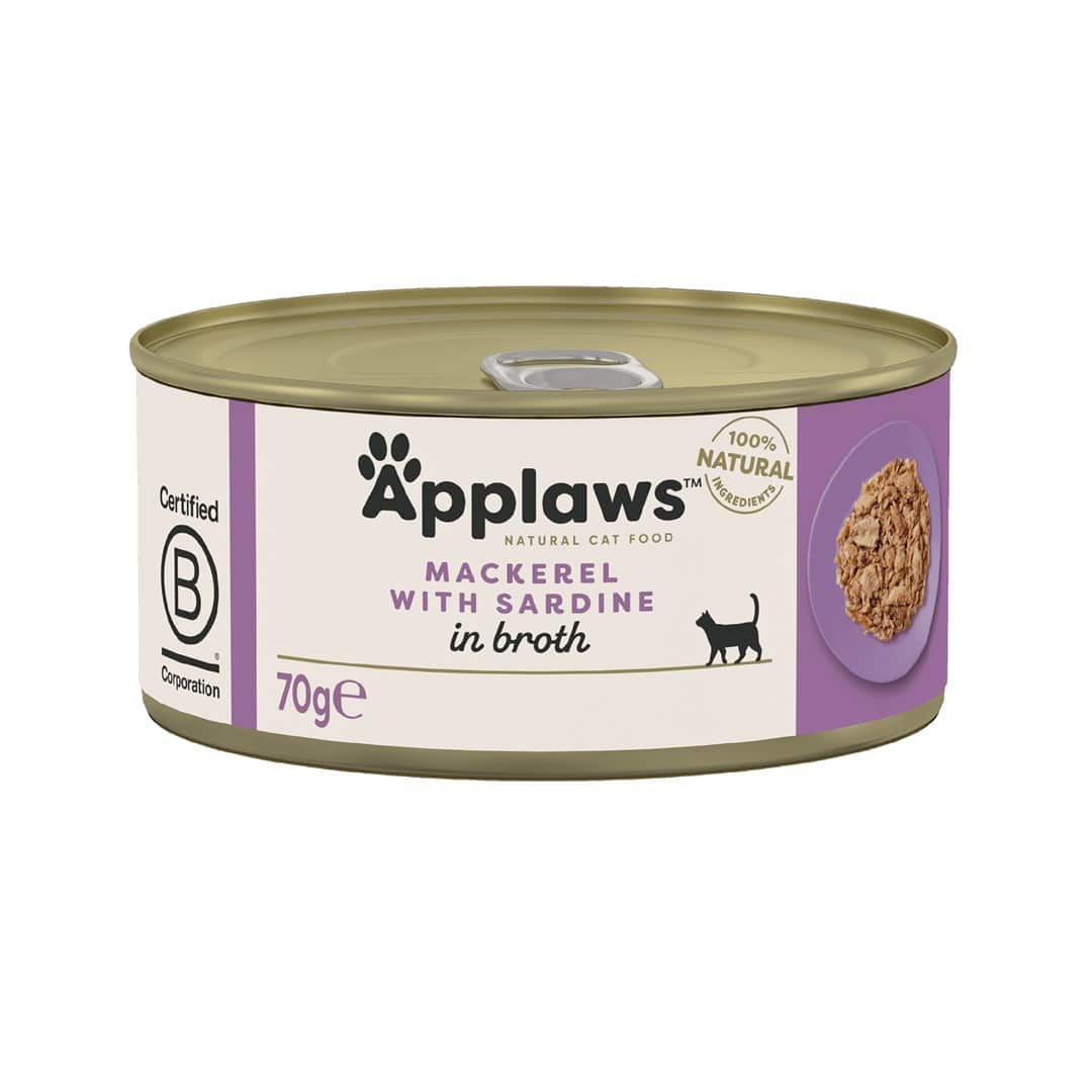 APPLAWS Natural Cat Food Makrela z sardynkami - mokra karma dla kota - 70g — zdjęcie 1 z 2