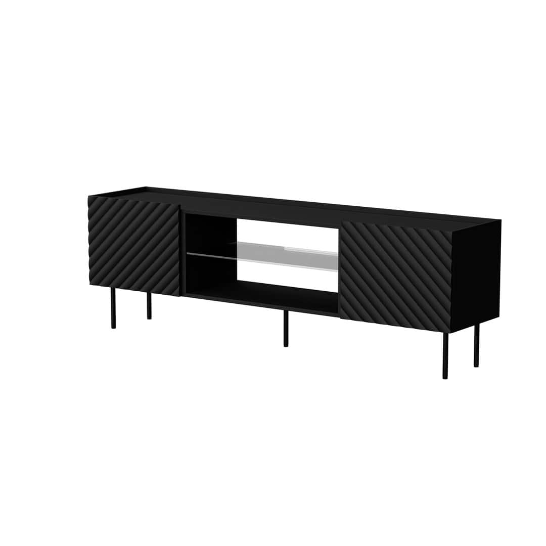 Szafka RTV EF LUCCA 180x40x59 czarny — zdjęcie 1 z 4