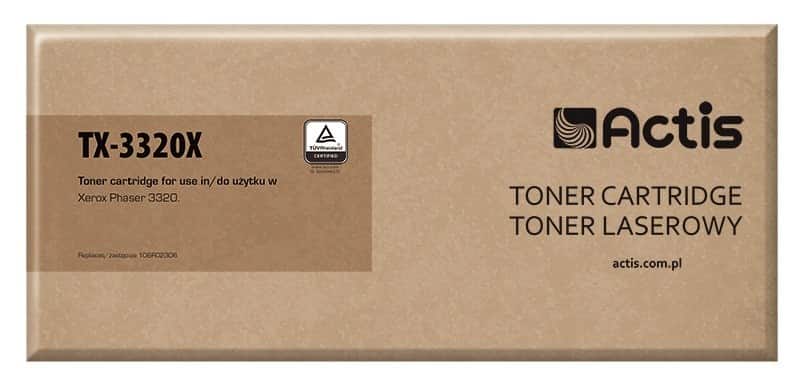 Actis TX-3320X Toner, Kompatybilny z Xerox, 11000 stron, Czarny