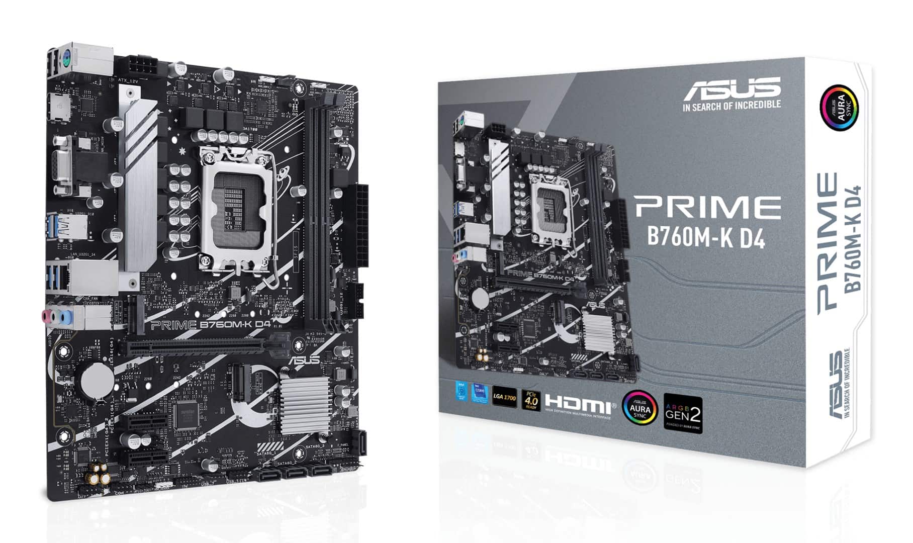 Płyta główna ASUS PRIME B760M-K D4 Socket 1700 — zdjęcie 1 z 7