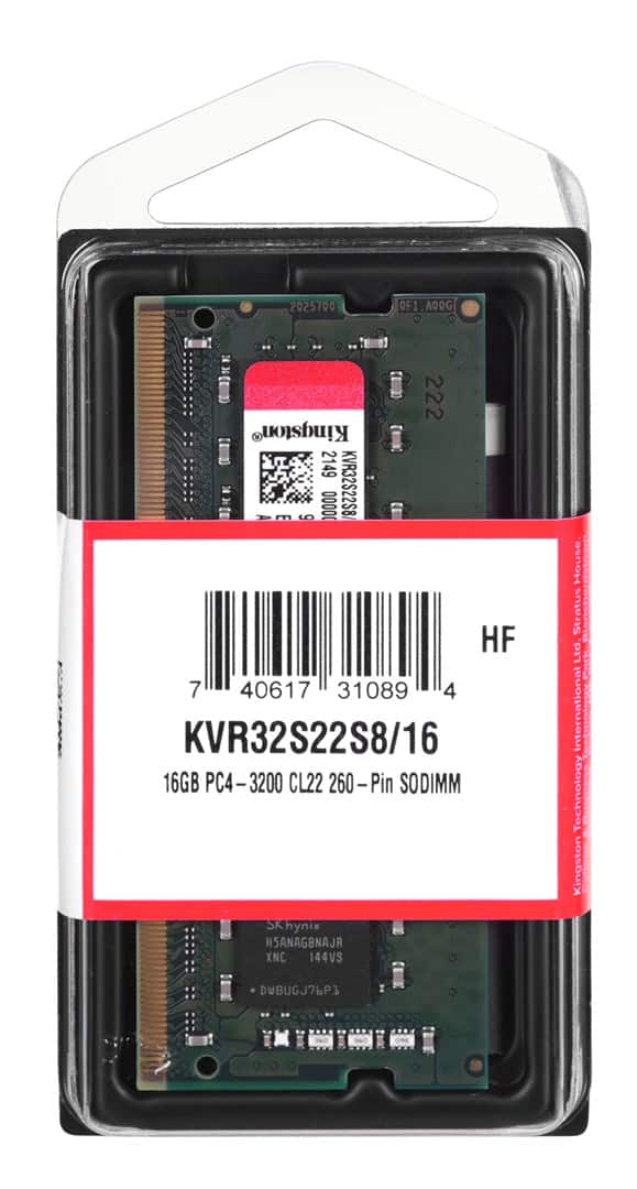 KINGSTON DDR4 SODIMM 16GB 3200MHz CL22 — zdjęcie 1 z 2