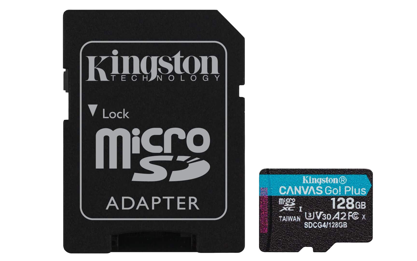 KINGSTON microSDXC Canvas Go Plus 128GB + Adapter — zdjęcie 1 z 7