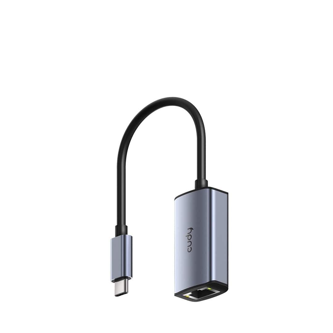 CUDY UE10C Adapter USB-C to Ethernet — zdjęcie 1 z 2