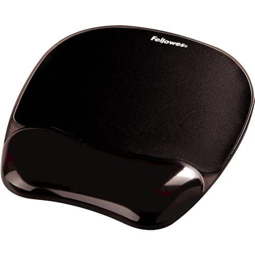 Fellowes CRYSTAL Podkładka Pod Mysz Żelowa Czarna — zdjęcie 1 z 6