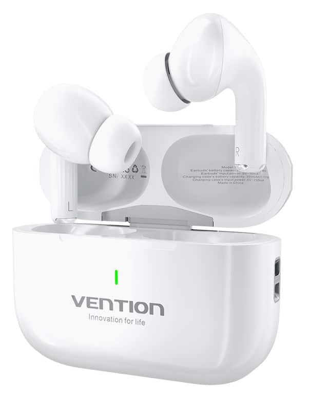 Słuchawki bezprzewodowe ECHO LITE E11 Bluetooth 5.4 HiFi TWS biały — zdjęcie 1 z 5