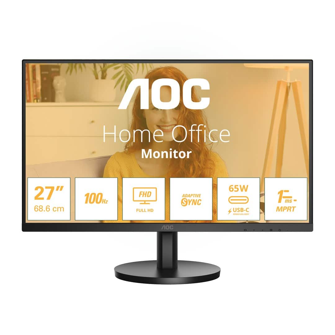MONITOR AOC LED 27" 27B3CA2 100Hz — zdjęcie 1 z 8