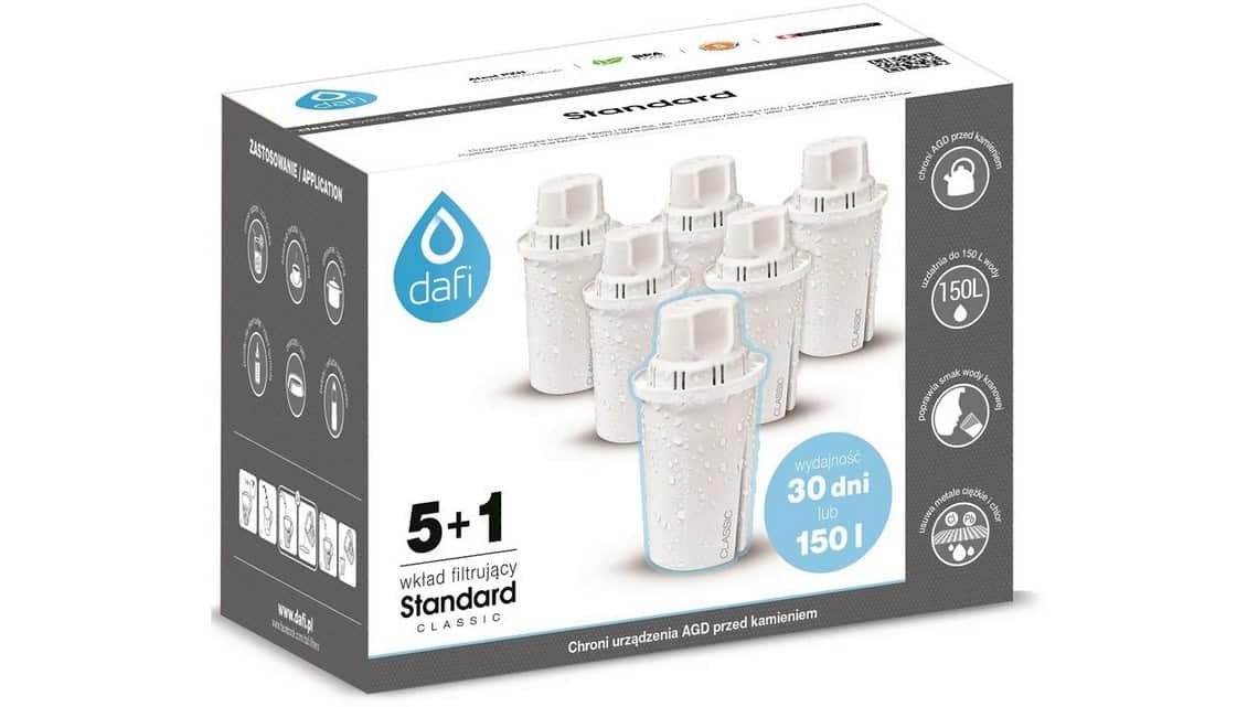 Filtr Dafi Classic 5+1, 6 sztuk, 150 l