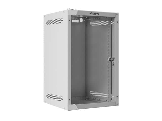 Szafa rack Lanberg WF10-2309-10S, 9U, szklane, szary — zdjęcie 1 z 6