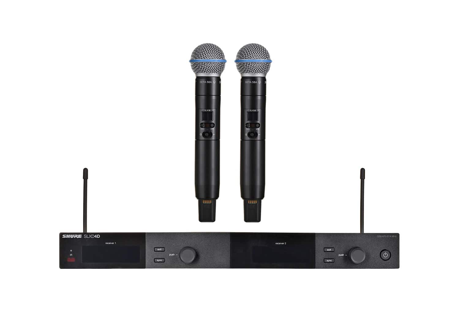 Shure SLXD24DE/B58-G59 - Podwójny system bezprzewodowy — zdjęcie 1 z 8