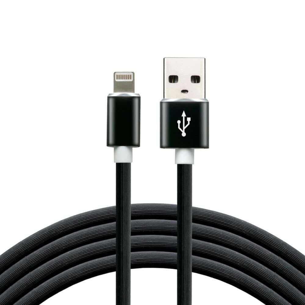 Kabel zasilający everActive CBS-1IB (USB - Lightning ; 1m; kolor czarny) — zdjęcie 1 z 3