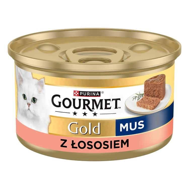 PURINA GOURMET GOLD Mus z łososiem 85g — zdjęcie 1 z 8
