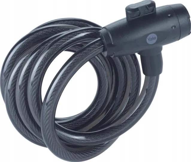 Linka rowerowa stalowa na klucz 12x2000mm Yale Essential Security Keyed Cable Lock 12mm — zdjęcie 1 z 6
