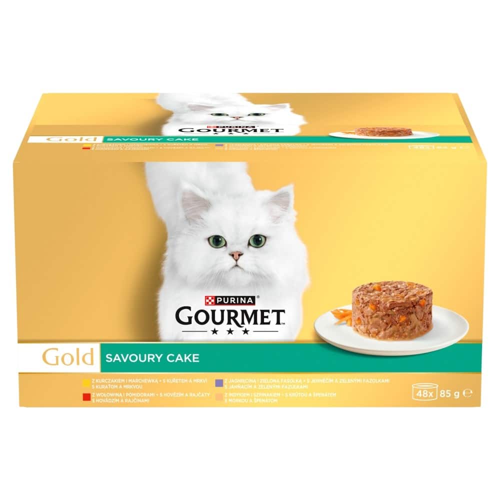 PURINA GOURMET GOLD Savoury Cake Mix Smaków 48x85g — zdjęcie 1 z 8