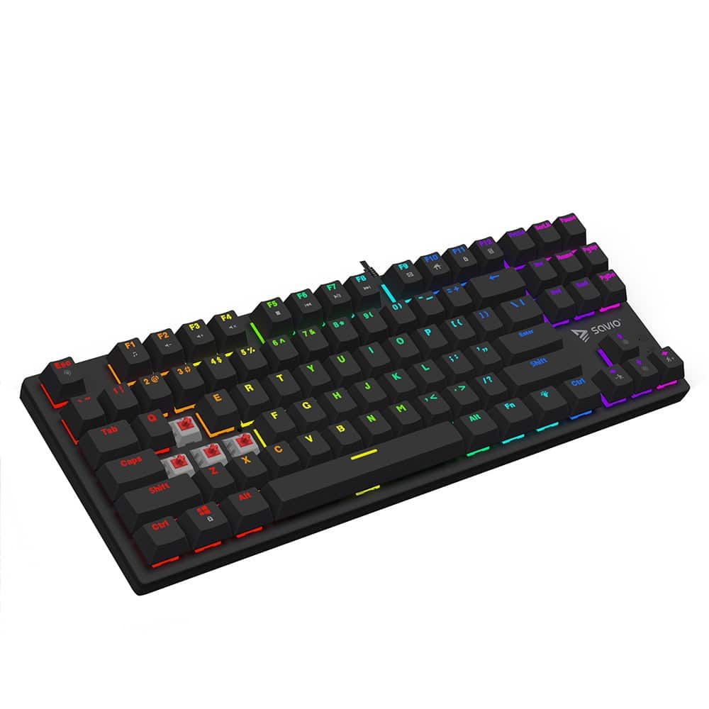 SAVIO KLAWIATURA MECHANICZNA RGB OUTEMU RED TEMPEST X2 — zdjęcie 1 z 6