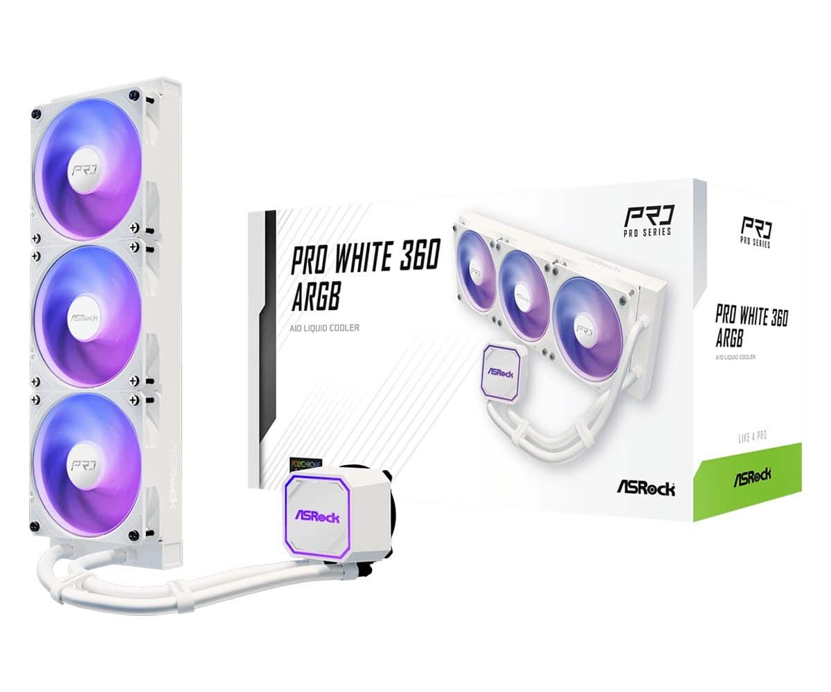 Chłodzenie ASRock Pro White 360 ARGB — zdjęcie 1 z 8