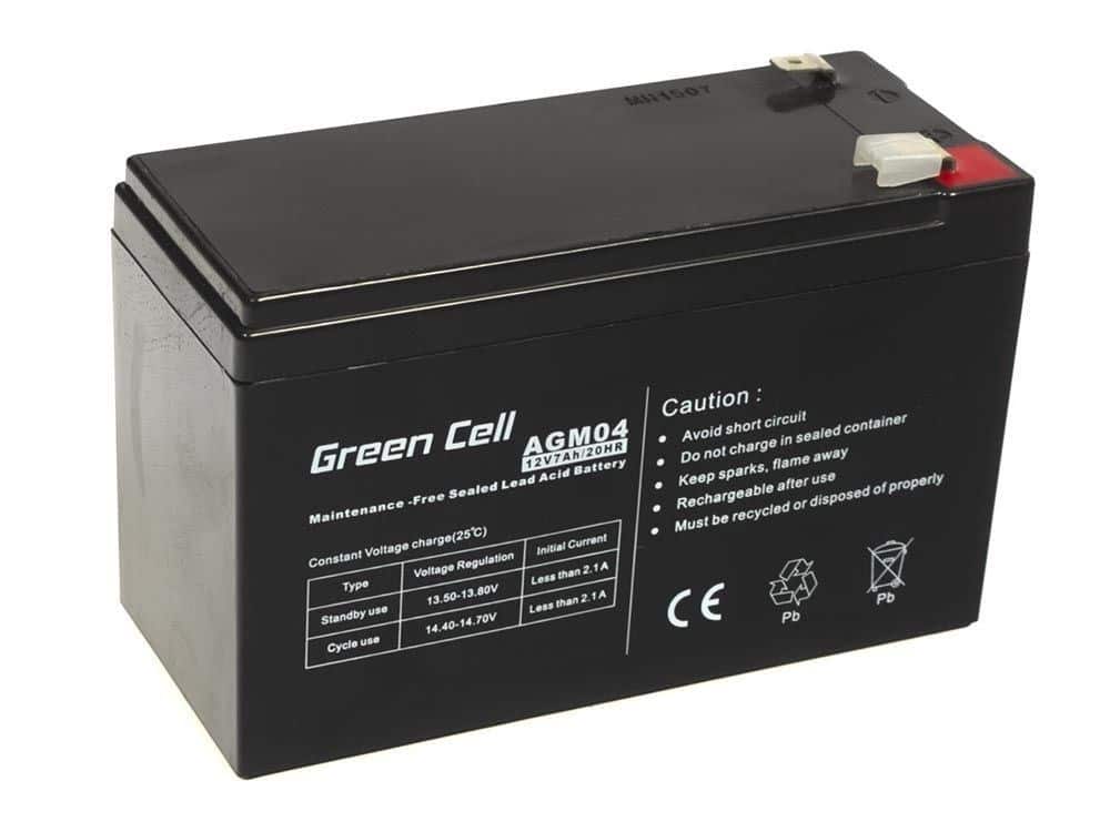 GREEN CELL AKUMULATOR ŻELOWY AGM04 12V 7AH — zdjęcie 1 z 5