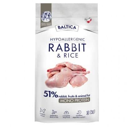 BALTICA NUTRACEUTIC Hypoallergenic Rabbit & Rice M 3kg — zdjęcie 1 z 2