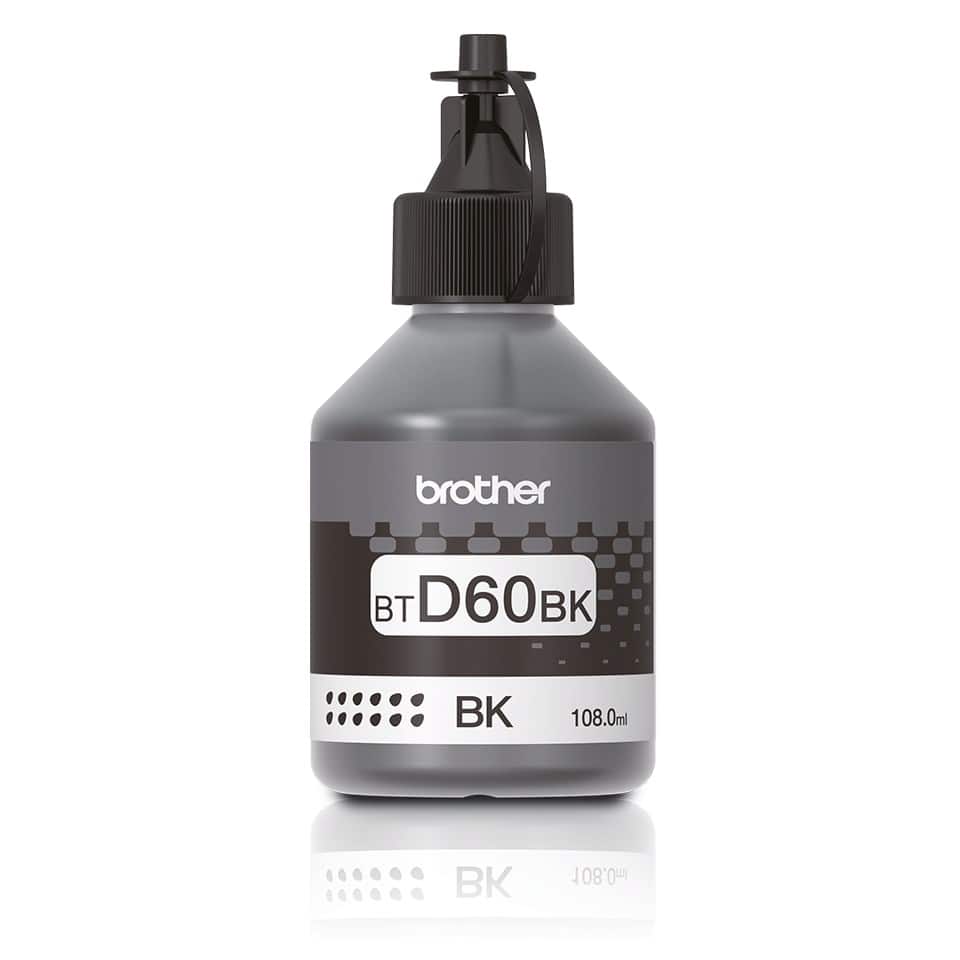 Tusz Brother czarny BTD60BK, 6500 stron, 108 ml — zdjęcie 1 z 3