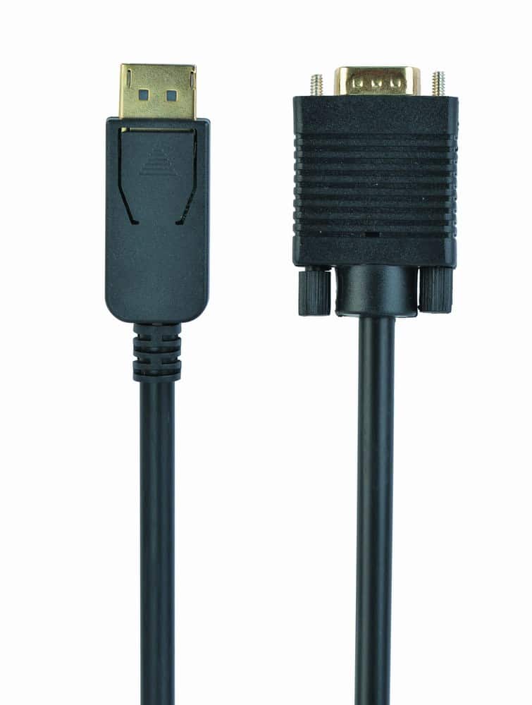 Kabel GEMBIRD CCP-DPM-VGAM-6 (D-Sub (VGA) M - DisplayPort M; 1,8m; kolor czarny) — zdjęcie 1 z 4