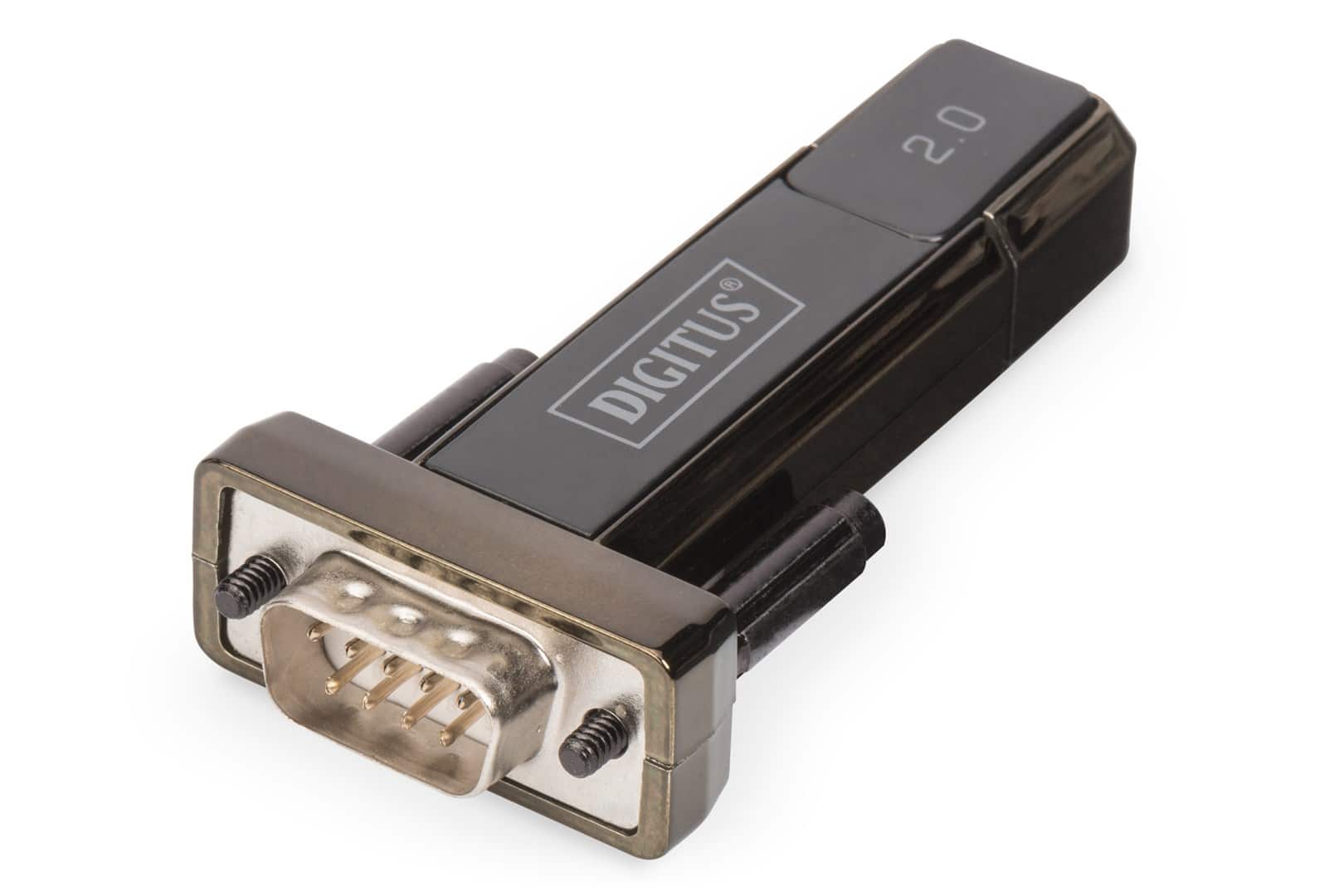 Adapter DIGITUS DA-70156 (USB M - RS-232 M; kolor czarny) — zdjęcie 1 z 8