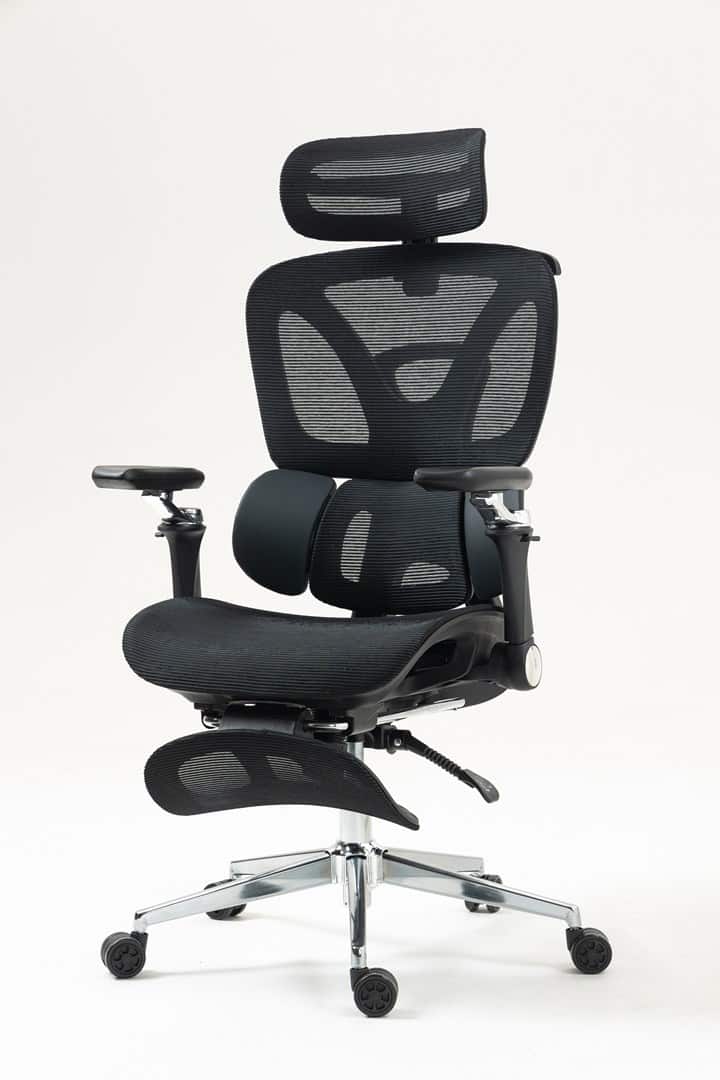 Activejet Fotel biurowy Ergonomiczny YK848 czarny — zdjęcie 1 z 8