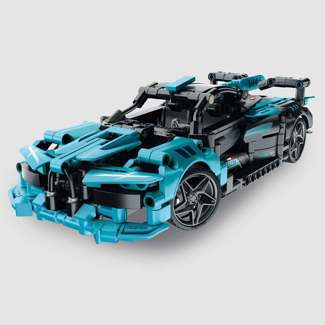 Klocki iM.Master RC Wyścigówka Niebieska 439 elementów — zdjęcie 1 z 4