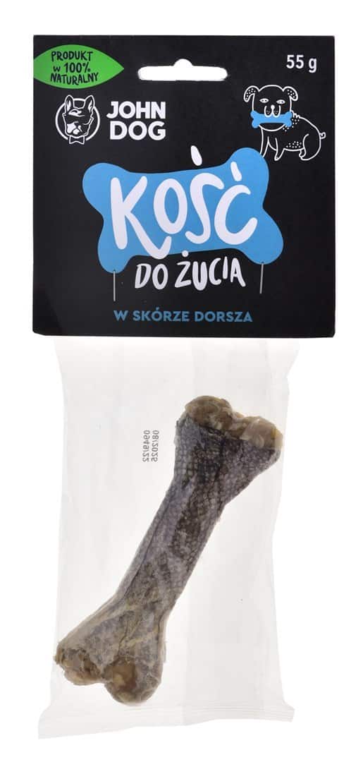 JOHN DOG Kość do żucia z dorszem - gryzak dla psa - 12 cm — zdjęcie 1 z 2