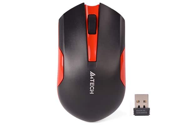 Mysz A4 TECH V-TRACK G3-200N-1 A4TMYS46038 (optyczna; 1000 DPI; kolor czarny) — zdjęcie 1 z 5