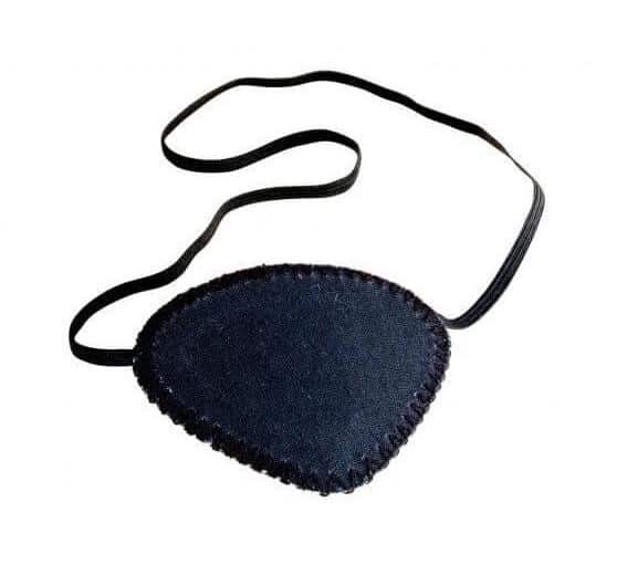 Opaska na oko czarna 8 cm