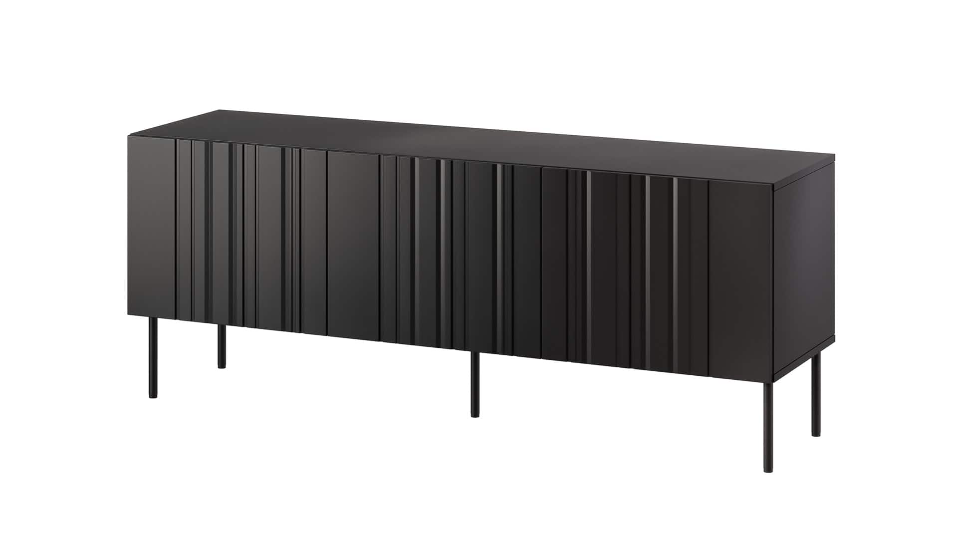 Szafka RTV ISLA 150,5x40x60 czarny mat — zdjęcie 1 z 4