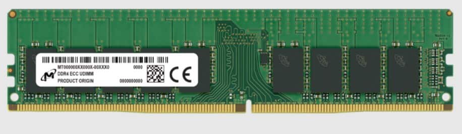 Micron UDIMM ECC 16GB DDR4 3200MHz