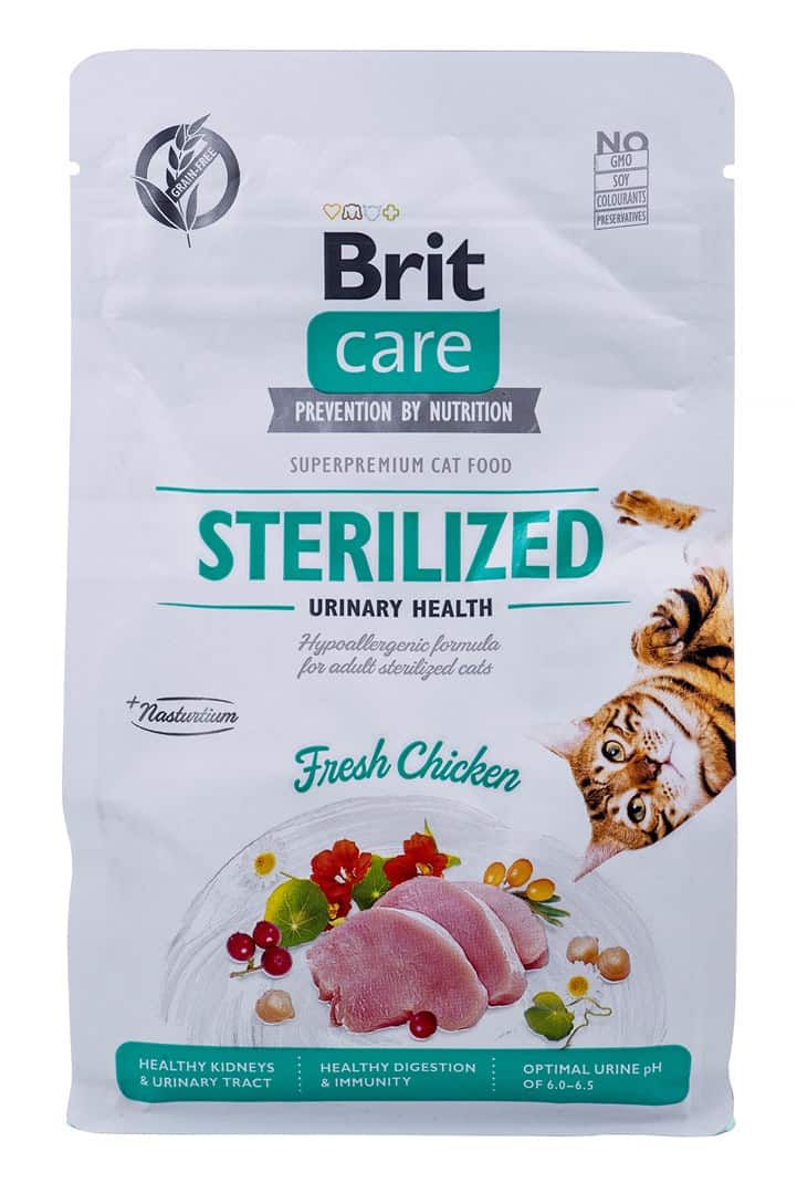 Brit Care Cat Grain-Free Sterilized Urinary - sucha karma dla kota - 400 g — zdjęcie 1 z 4