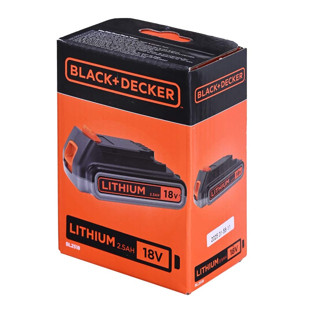 Akumulator 18V, Li-lon 2,5Ah BL2518-XJ BLACK+DECKER — zdjęcie 1 z 3