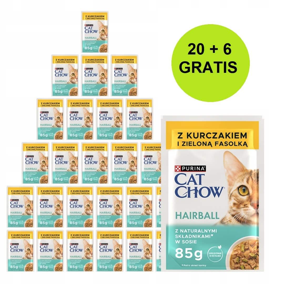PURINA CAT CHOW Kurczak&Fasola 20+6 saszet. 2,21kg — zdjęcie 1 z 8