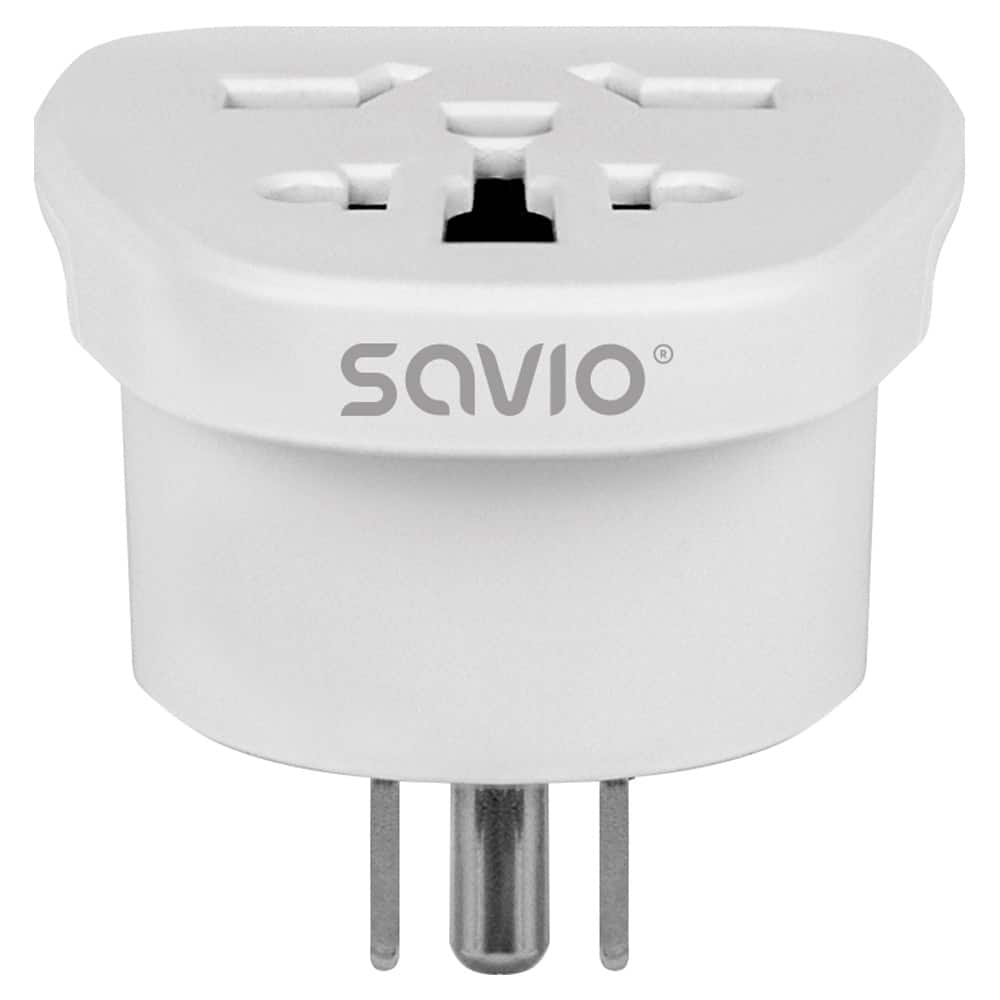 SAVIO ADAPTER PODRÓŻNY GNIAZDO GLOBALNE - WTYK US AP-07 — zdjęcie 1 z 5
