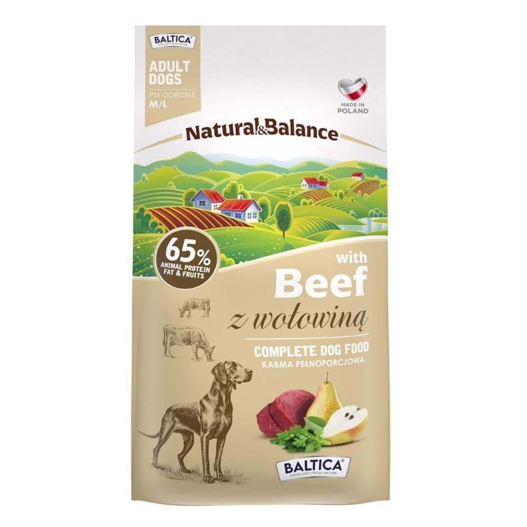 BALTICA NATURAL&BALANCE Wołowina M/L 3kg — zdjęcie 1 z 2