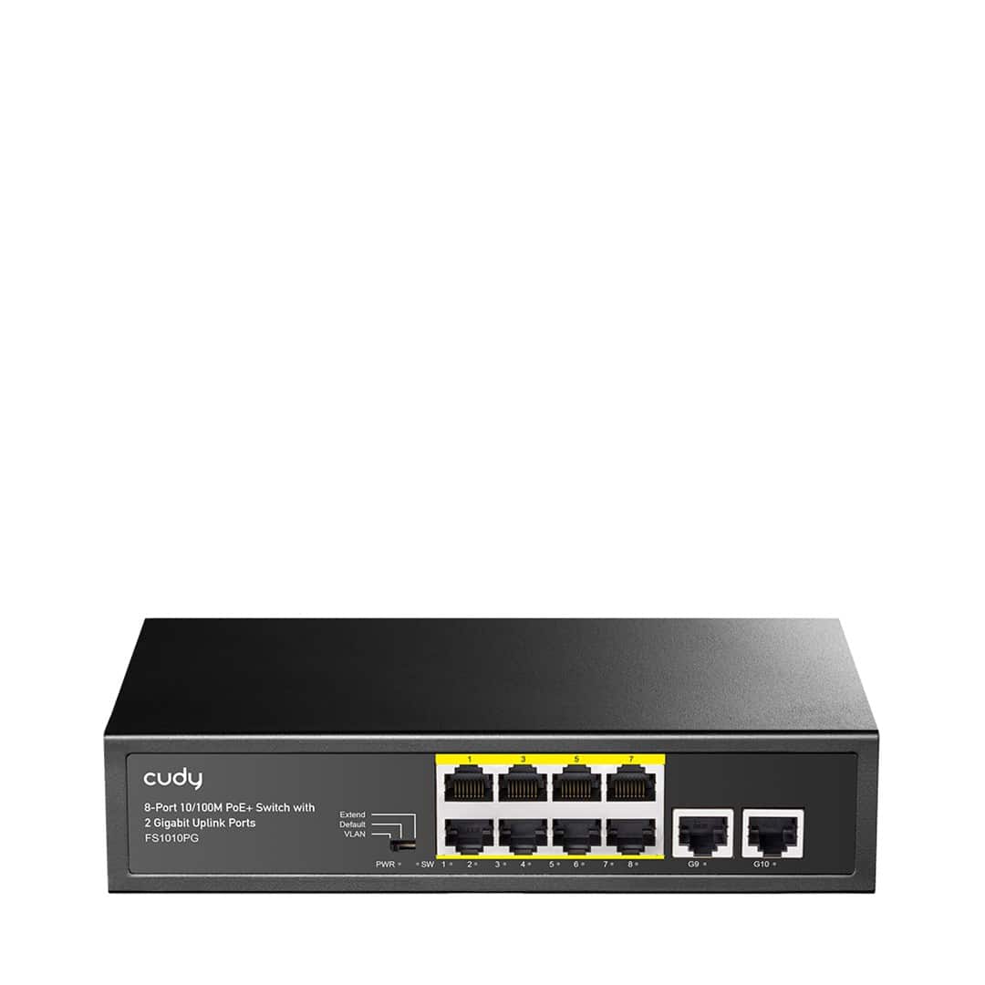 Switch CUDY FS1010PG 8-Port 10/100M PoE+ 120W — zdjęcie 1 z 3