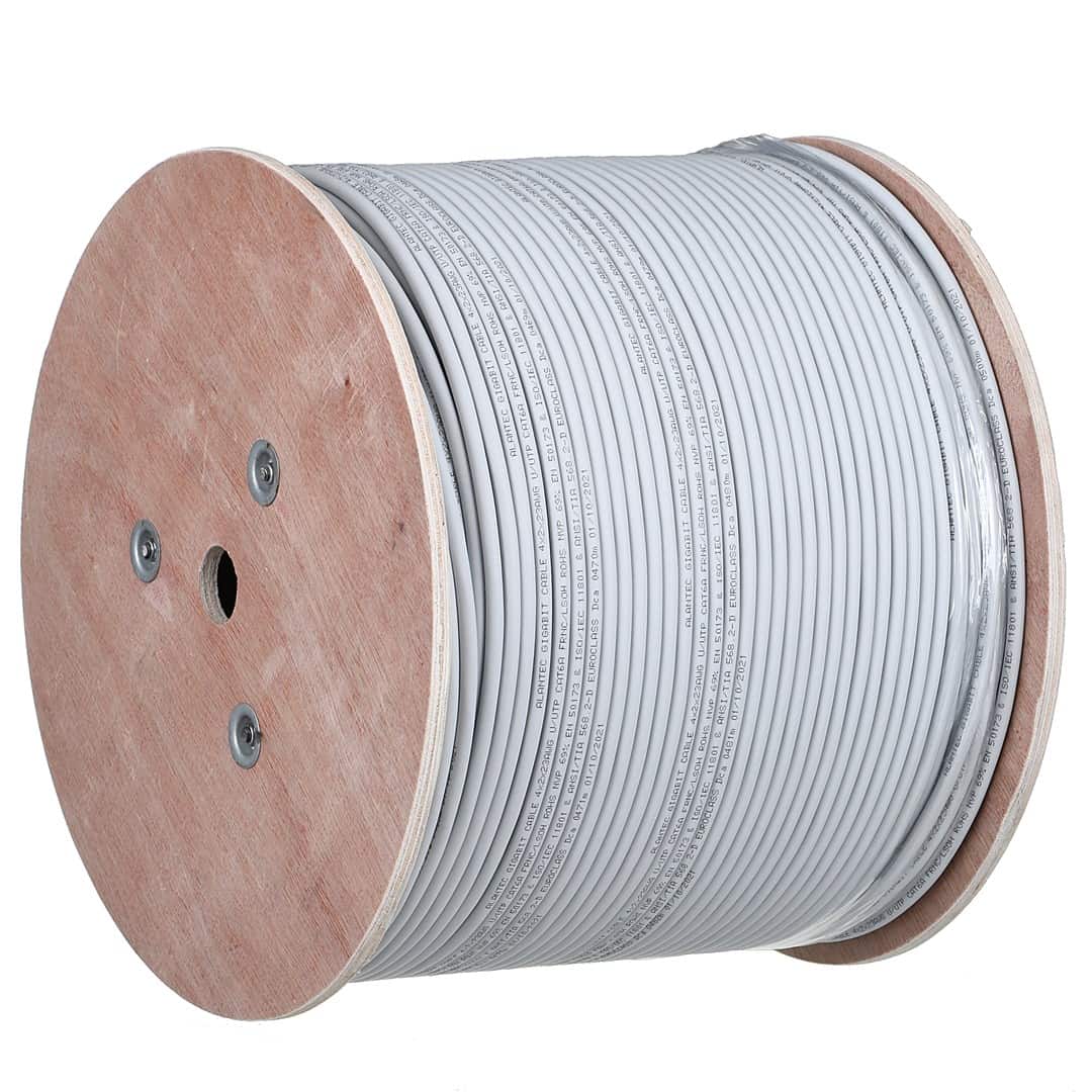 Alantec Kabel U/UTP kat.6A, 500m, 10Gb/s, szary — zdjęcie 1 z 3