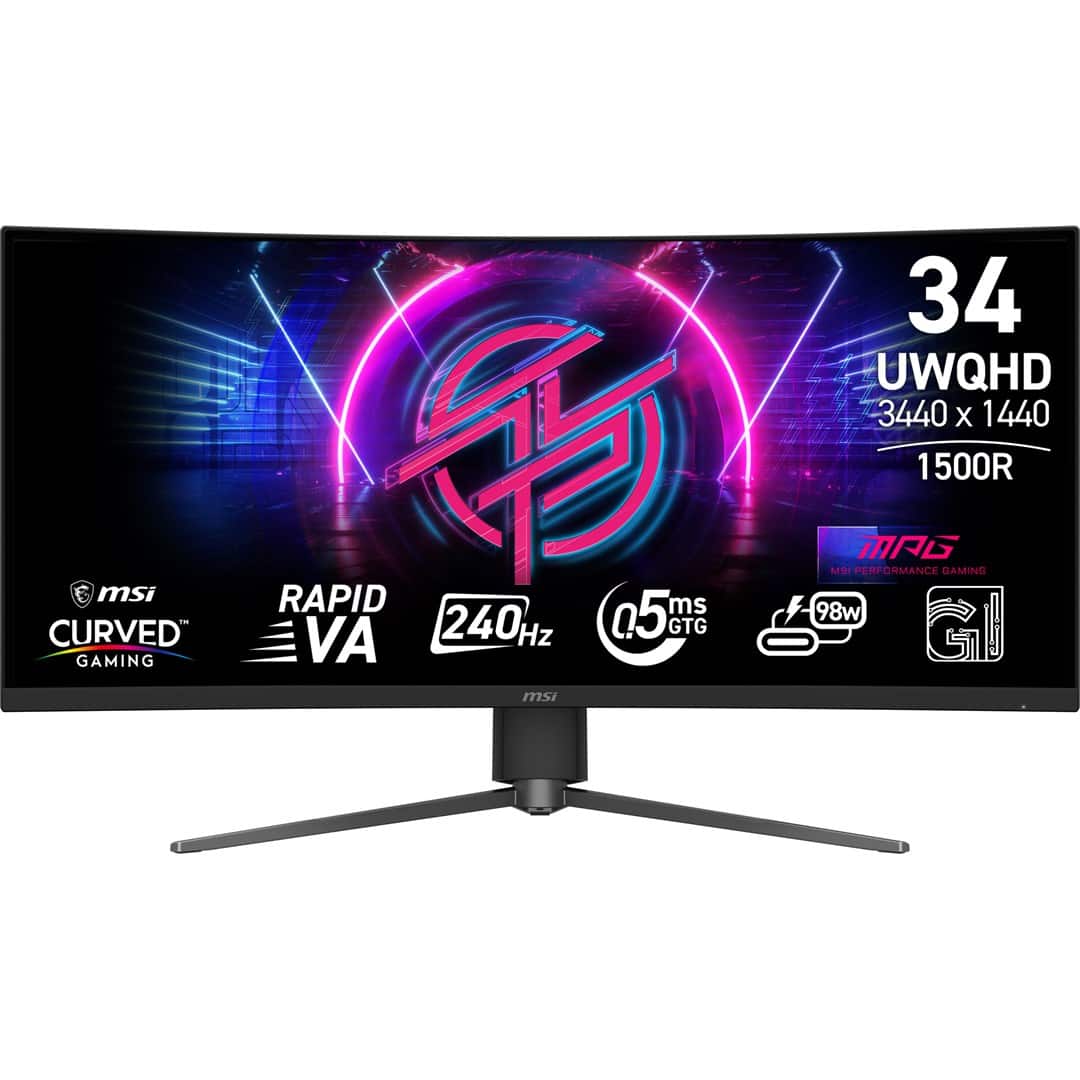 MSI Monitor 34" MPG 346CQRF X24 WQHD 240Hz — zdjęcie 1 z 8
